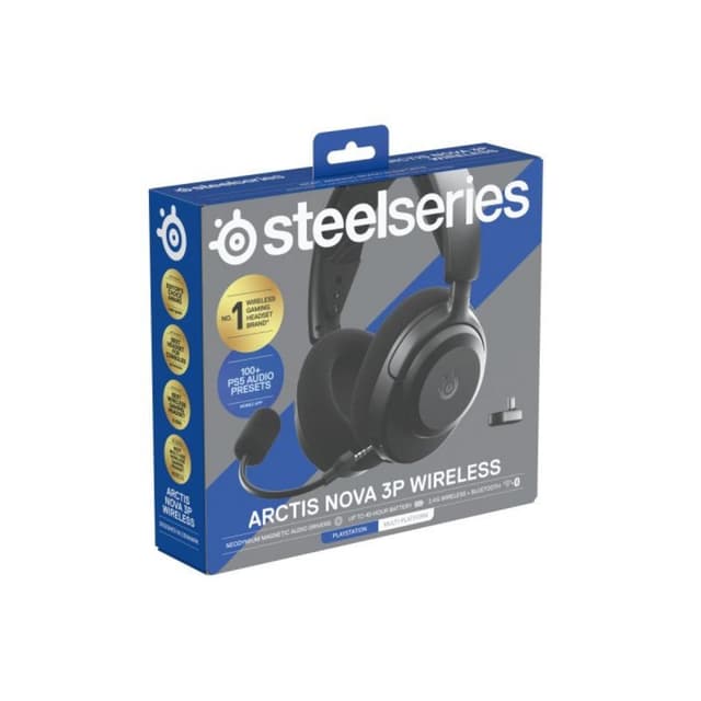 Detalle 1 de SteelSeries Arctis Nova 3P inalámbricos con micrófono extraíble