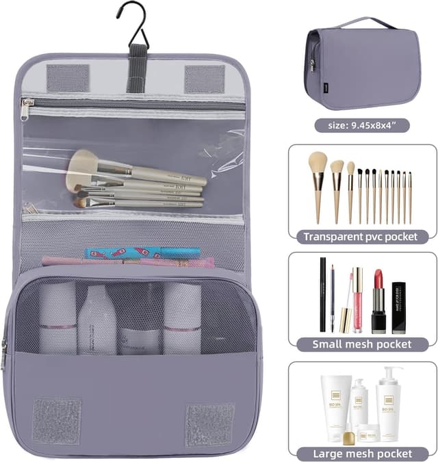 Detalle de BAGAIL 10-piece set of packing cubes in various sizes (grey) for travel organisers