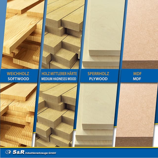 Thumbnail 2 de S&R Fraises defonceuse 8mm coffret 15 pcs 🪚