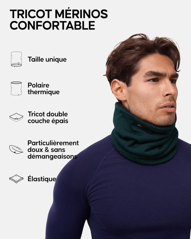 Detalle 2 de DANISH ENDURANCE cache-cou 80% laine đ§Ł