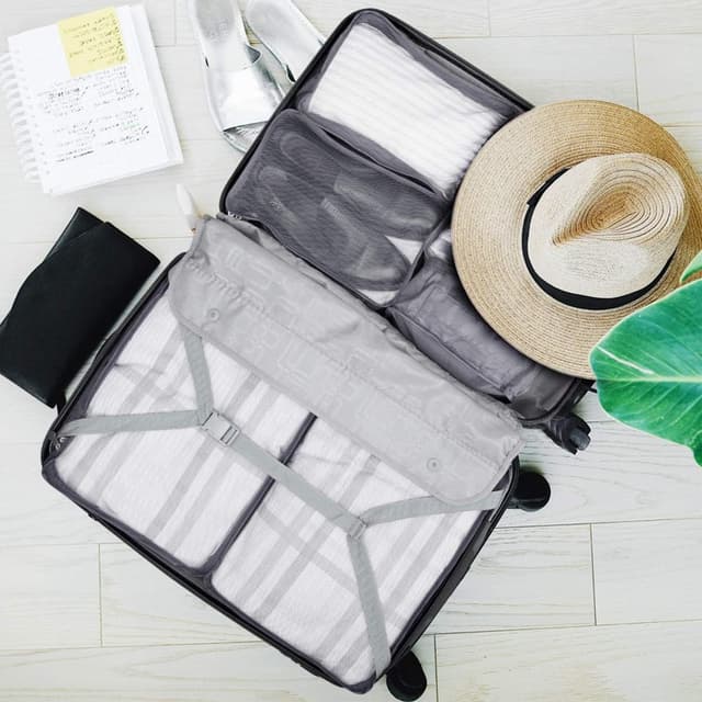 Detalle 2 de Large Packing Cubes 12PCS Suitcase Organiser Bags