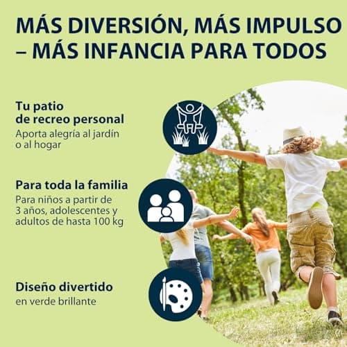 Thumbnail 4 de Hudora 2044109 Columpio de polipropileno y acero verde 🛝