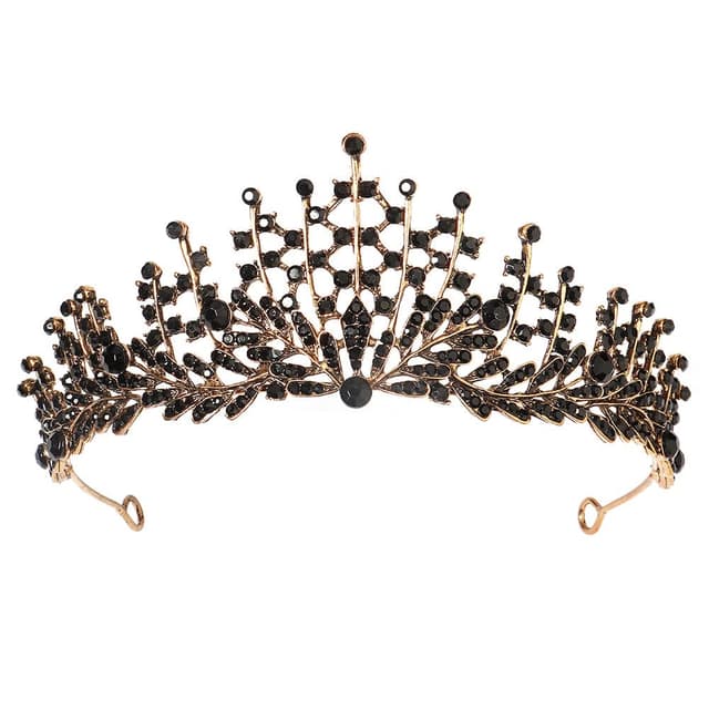 Imagen de Schwarze Kristall Tiara Kronen für Frauen en OfertitasTOP