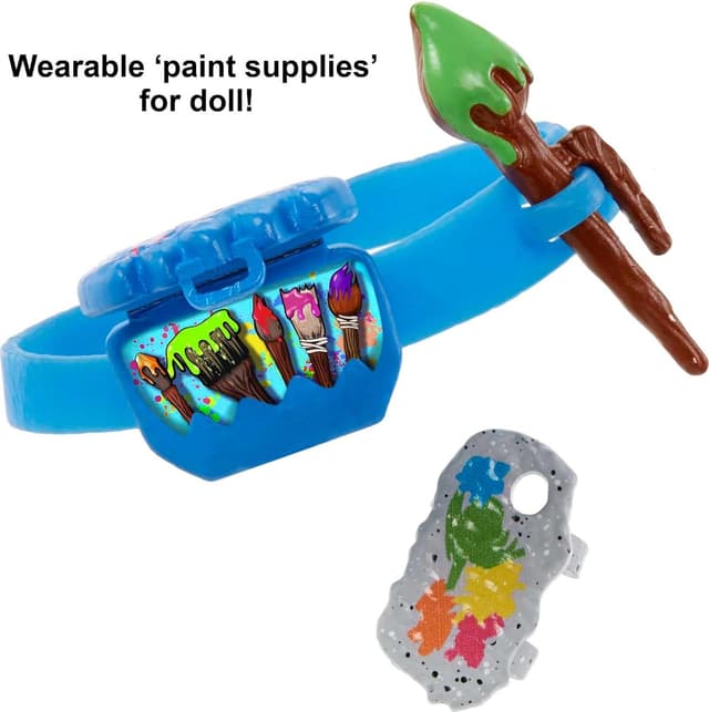 Detalle de Cave Club Slate Doll with Taggy, comb and painting tools (ages 4+)