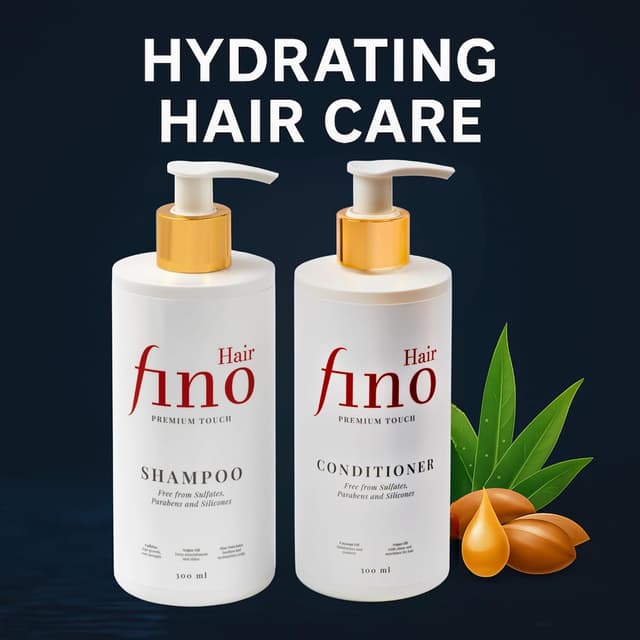 Detalle de fino Hair biotina e cheratina, set shampoo e balsamo rinforzante