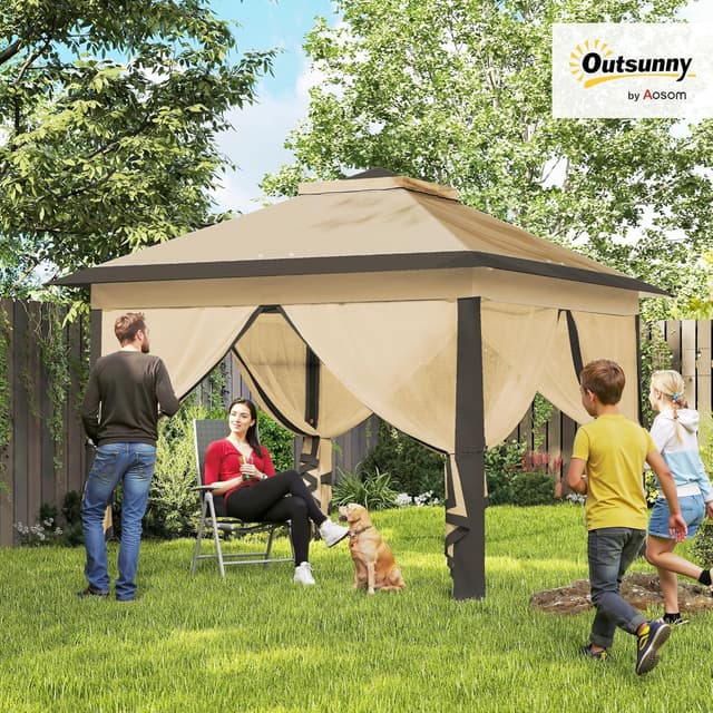 Detalle 2 de Outsunny carpa plegable 3,3x3,3 m Pop-up