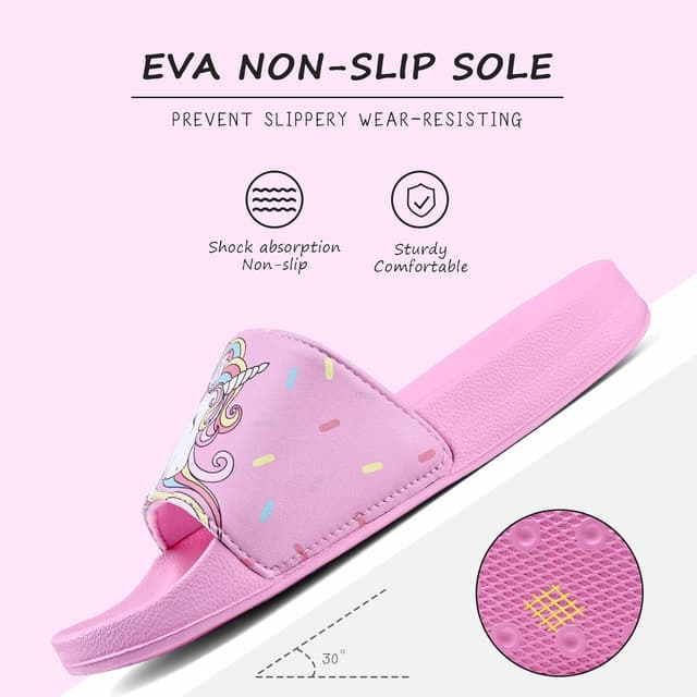 Detalle de Kinder-Badelatschen Sommer Hausschuhe – rutschfeste Badeschlappen für Jungen & Mädchen