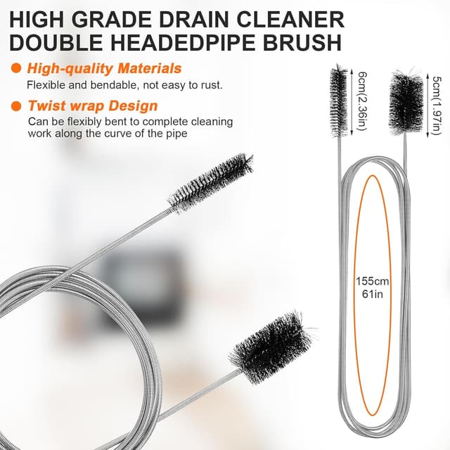 Detalle de Drain Unblocker Cleaner Brush Tool 4PCS