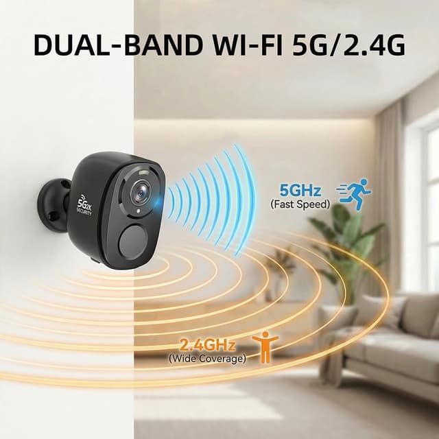 Detalle de Rraycom 4Pack 2K 5G/2.4G security cameras