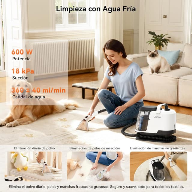 Detalle 2 de Uwant Y100S Aspiradora lava y aspira 2,4L 🧽