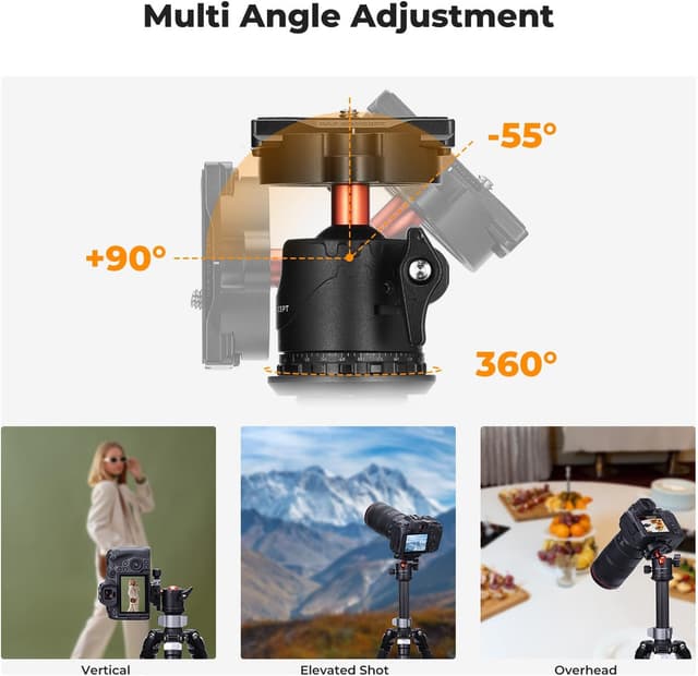 Thumbnail 5 de K&F CONCEPT 28mm Ball Head 10kg capacity