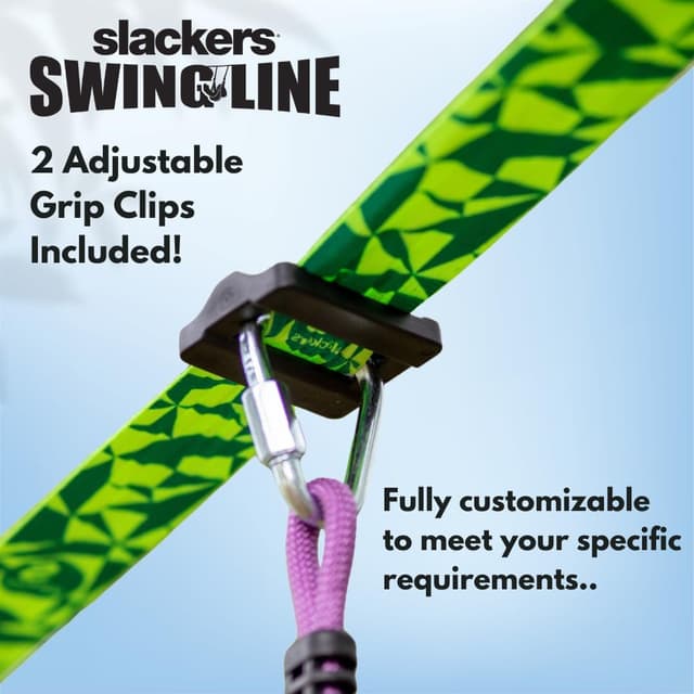 Detalle 2 de slackers Swing Line Tree Swing Kit — Turn Two Trees Into a Backyard Swing Set (Ages 3+)