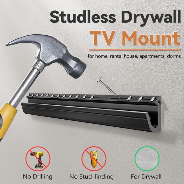 Detalle de TV wall mount for plasterboard TVs