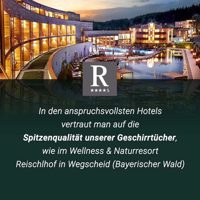 Detalle de ZOLLNER 10er Set Geschirrtücher Baumwolle 50x70 cm