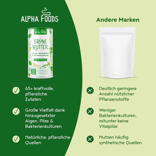 Thumbnail 4 de Grüne Mutter 2.0 Greens Shake Pulver 600 g