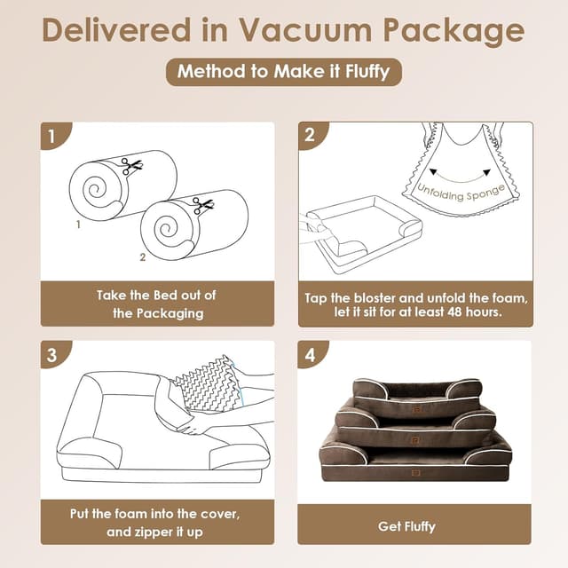 Thumbnail 6 de EHEYCIGA Orthopädisches Hundebett 132x104cm