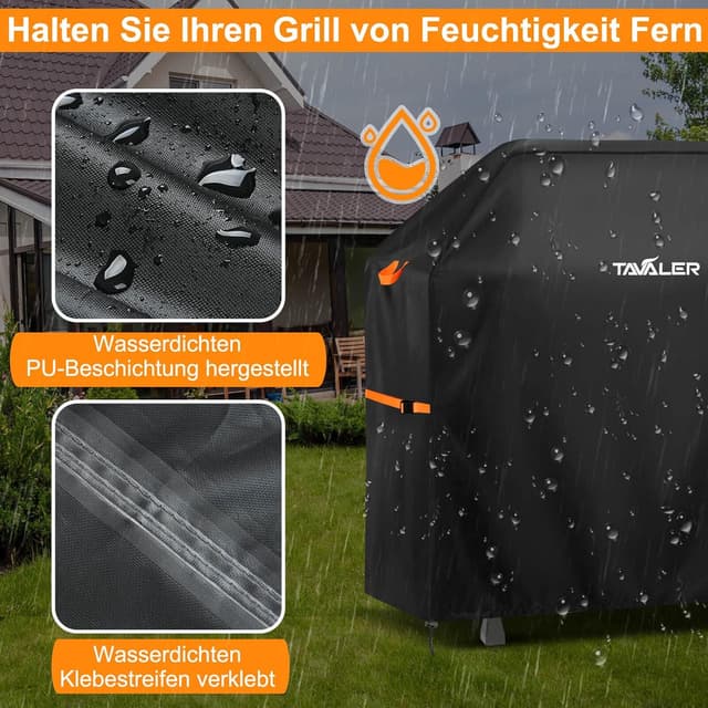 Detalle 2 de Tavaler Grillabdeckung 120x60x120 cm Wetterfest
