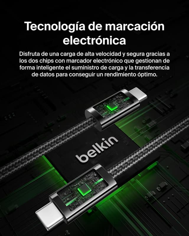Thumbnail 4 de Belkin Pack 2 Cables USB-C Trenzados 1.5m ⚡ Carga Rápida