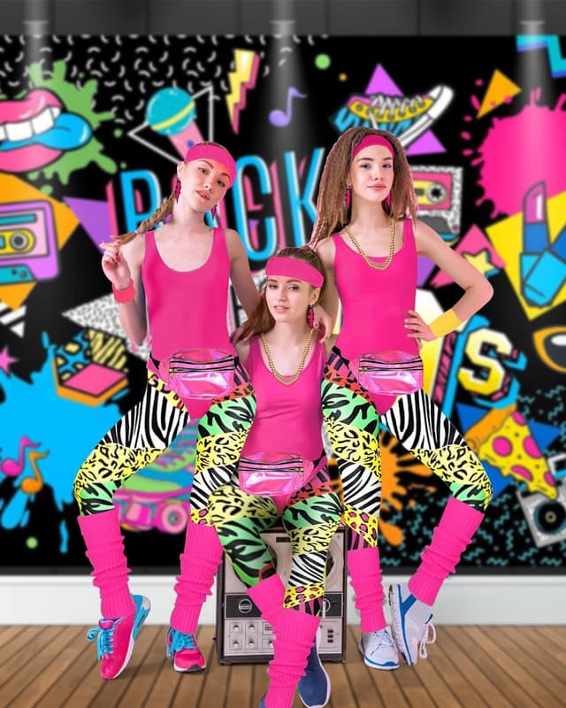 Thumbnail 4 de BIQIQI 80s Costume Set for Girls and Women