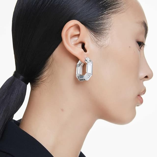 Thumbnail 4 de Swarovski Lucent Pendientes aro Pequeños 1 par