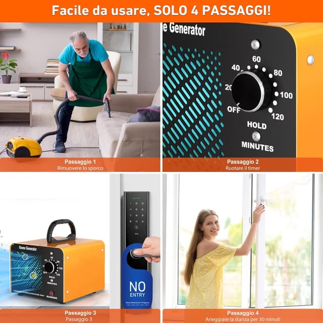 Thumbnail 5 de Generatore di Ozono 30000 mg/h Portatile