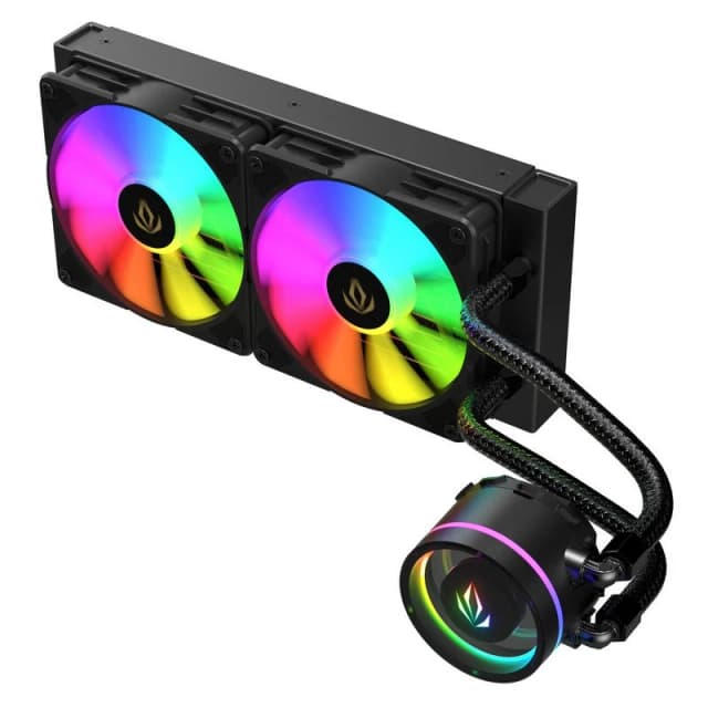Detalle 2 de Forgeon Azoth 240 ARGB - Kit Refrigeración Líquida 240mm 🖤