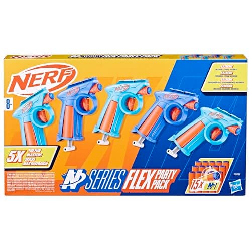 Thumbnail 1 de Hasbro Nerf N Series Flex Party Pack 5 — Lanzadores y 15 dardos