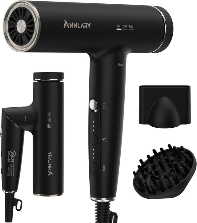Thumbnail 6 de Annlary Hair Dryer 1500W Travel Foldable ๐โ