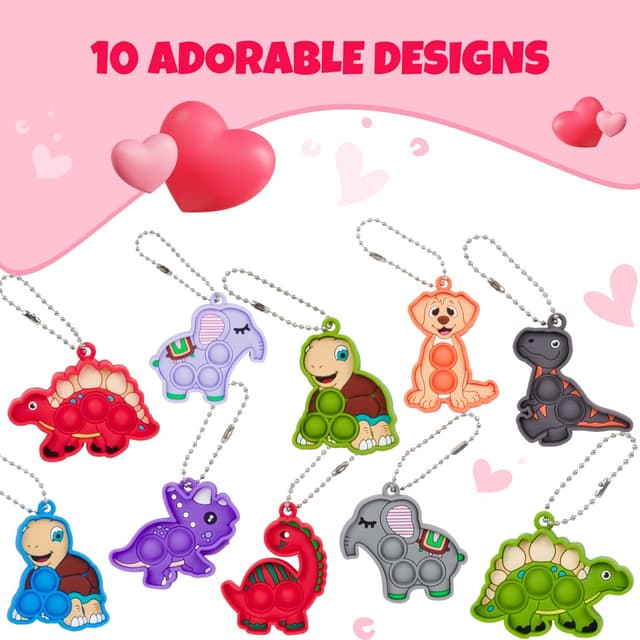 Detalle 1 de Funeta 30 Pack Animal Pop Its for Kids