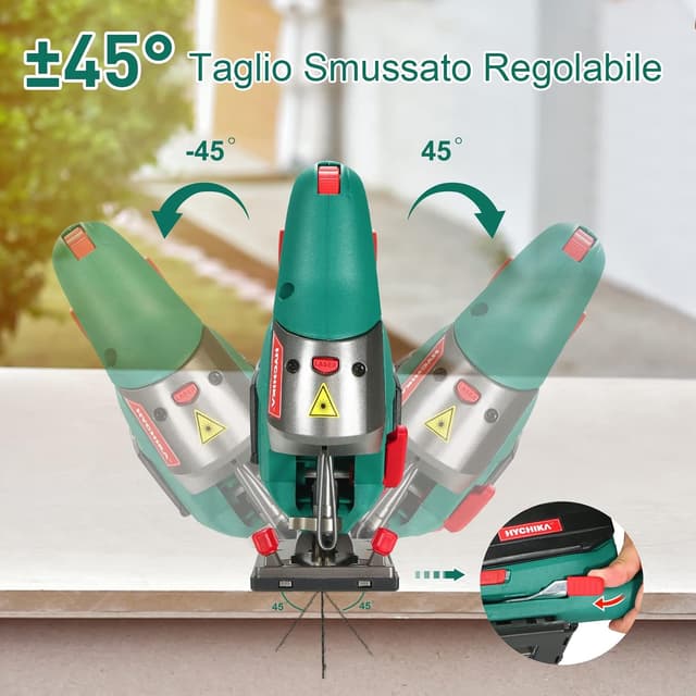 Thumbnail 4 de HYCHIKA Seghetto alternativo 800W per legno e metallo