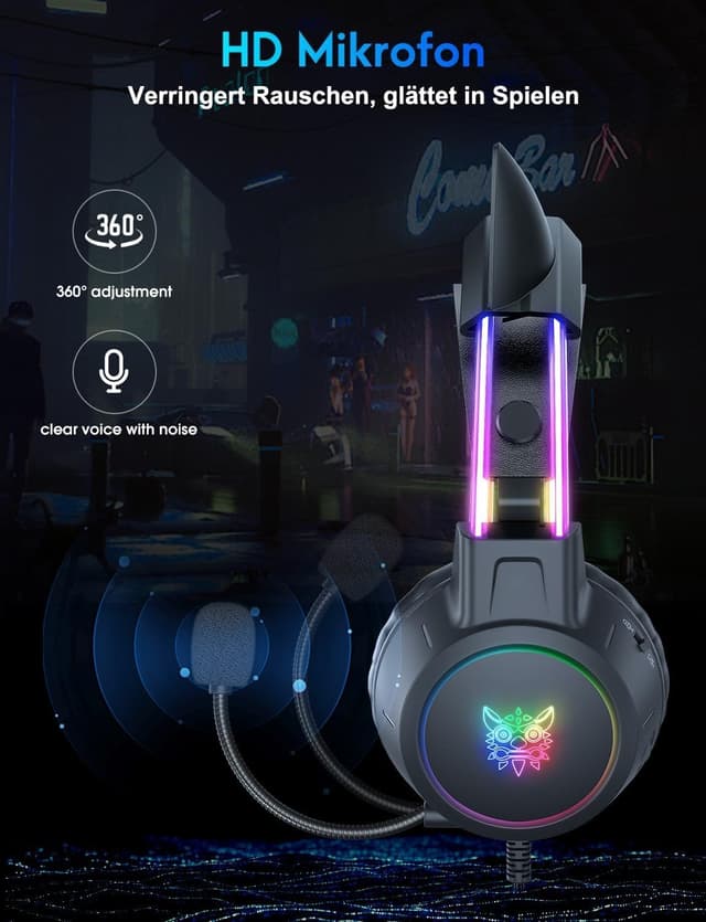 Detalle 2 de Katzenohr Gaming Kopfhörer 50 mm