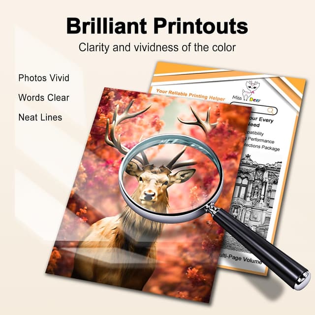 Detalle 2 de Miss Deer 113 inchiostro compatibile per Epson EcoTank (multipack) per ET-5150, ET-5170, ET-5800 Pro e altri