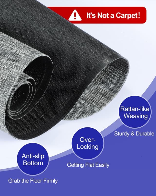 Thumbnail 2 de Delamu 30"×48" Office Chair Mat for Hardwood Floors