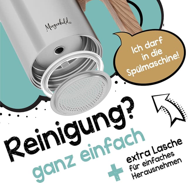 Thumbnail 4 de Morgenheld STYLE Premium Espressokocher 4 Tassen