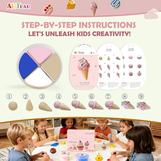 Thumbnail 2 de ARTPAR Air Dry Clay Kit 12-box set 🎨