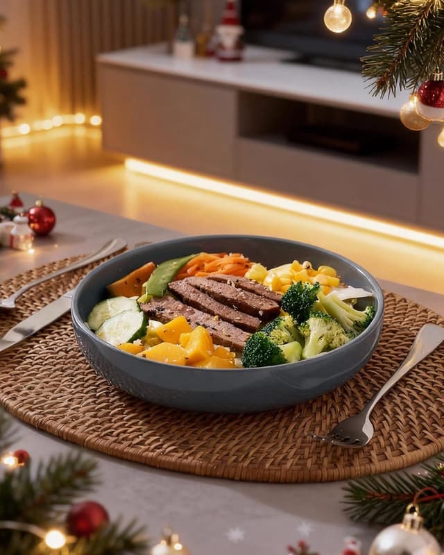 Detalle de famiware Milkyway 33 oz Bowl Set (Set of 4) for Pasta, Salad & More, Dark Gray Speckled Stoneware