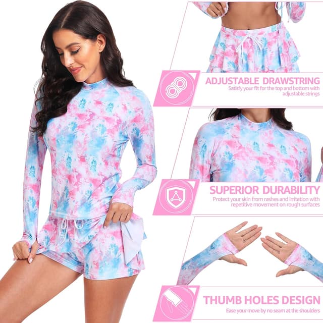 Detalle 2 de UNIQUEBELLA Camiseta de Surf Mujer UPF 50+