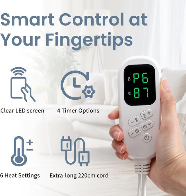 Detalle de Kdti Heizkissen mit 6 Stufen 80 x 60 cm