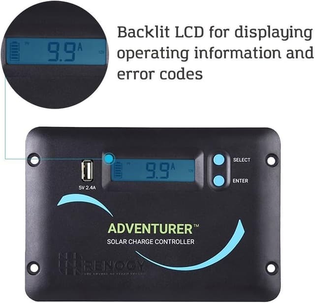 Thumbnail 1 de Renogy 30A PWM Solar Charge Controller ⚡