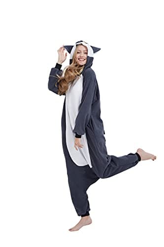 Detalle 2 de SimZoo Pijama mono lemur unisex 100% forro polar 🐵