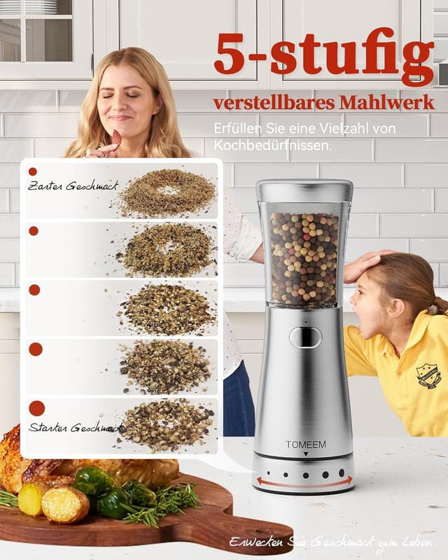 Thumbnail 1 de Elektrische Gewürzmühlen 2er Set 4,5 oz 🧂