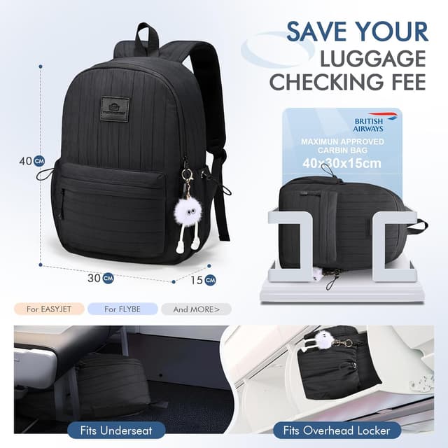 Thumbnail 2 de BAGZY Bagage Cabine 40x30x15 sac à dos