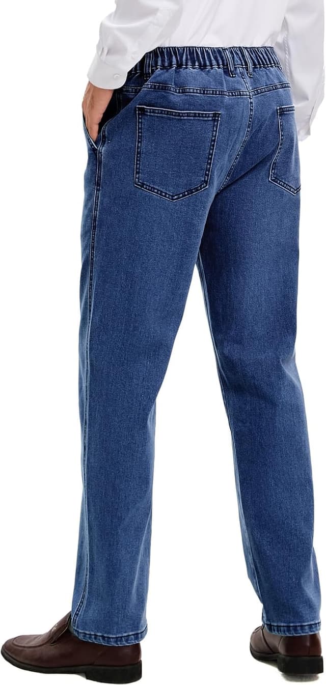 Detalle 2 de Men’s Elastic Waist Jeans Relaxed Fit
