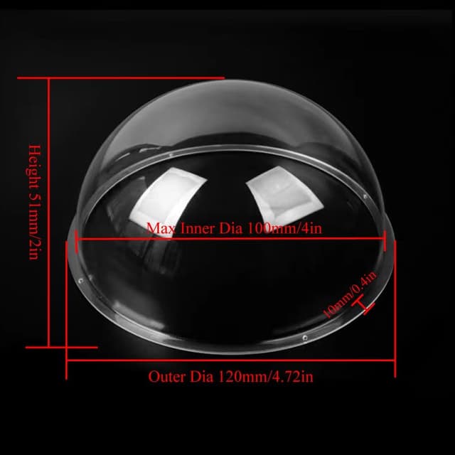 Thumbnail 2 de LOTOWELZON 4in Clear Acrylic Dome 100mm
