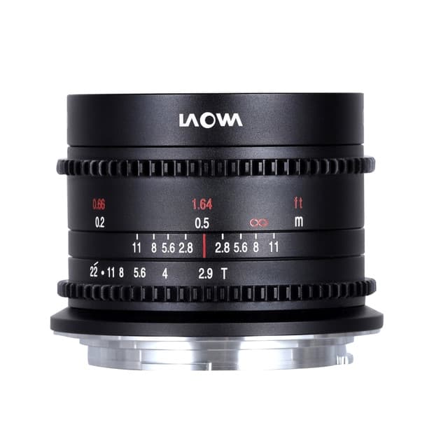 Detalle de Laowa 9mm T2.9 Zero-D Cine Canon RF 247 g