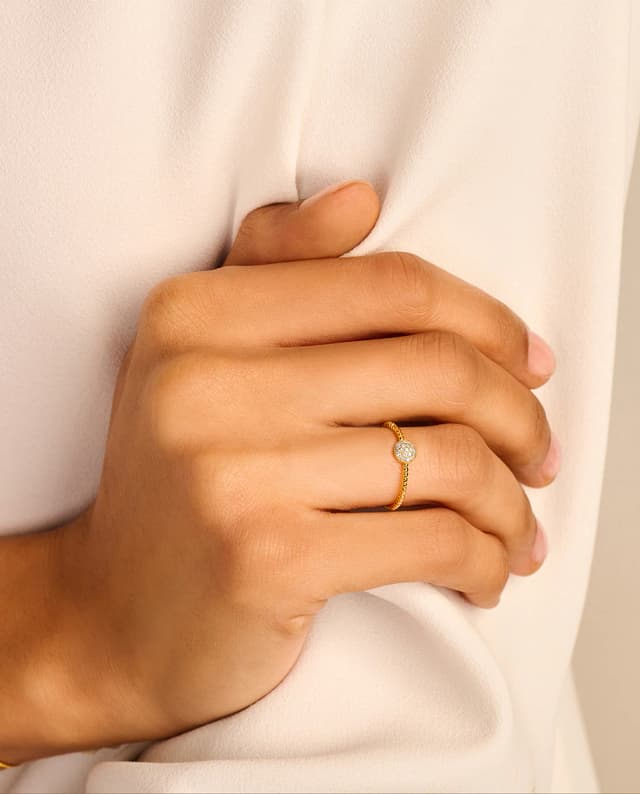 Thumbnail 2 de DPT Antwerp Anillo Circles Twisted, plata y diamantes 💍