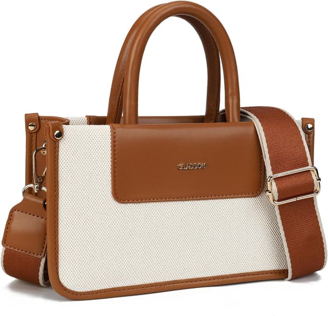 Detalle de Gladdon Handtashen Tote Bag: kleine Shopper-Umhängetasche mit verstellbarem, abnehmbarem Riemen