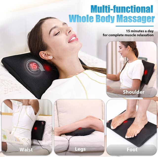 Detalle 2 de WOQQW Back Massager Shiatsu with Heat