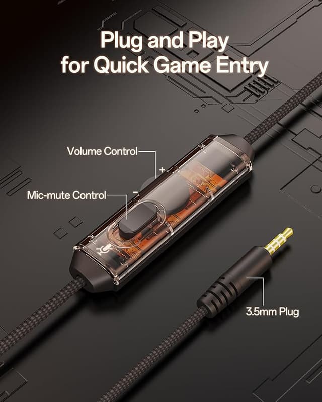 Thumbnail 5 de NUBWO N16 Auriculares con cable para PS5, PC — cancelación de ruido