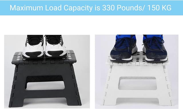 Detalle 2 de Folding Step Stool 9 inch – Heavy Duty Foldable Stool 🪜